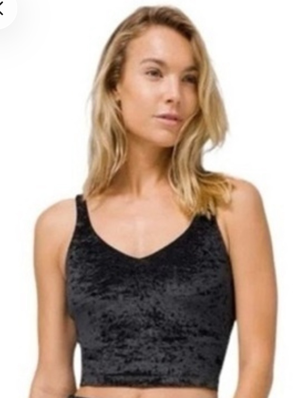 lululemon Align Tank Crushed Velvet Black Size 8- Rare